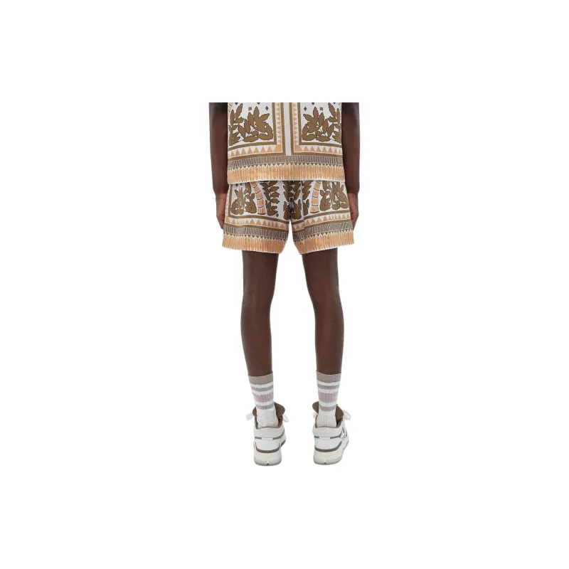AMIRI Palm Tree Silk Shorts-2