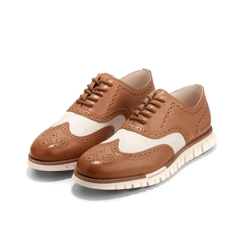 COLE HAAN Casual Shoes Men's Brown Beige White-1