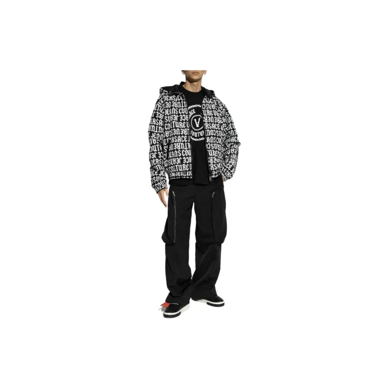 VERSACE JEANS COUTURE Reversible Hooded Puffer Jacket-1