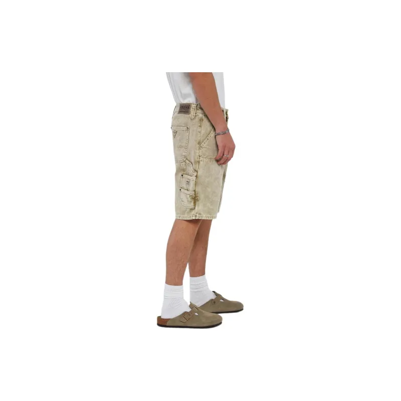 GUESS Denim Shorts Men's Yellow-3