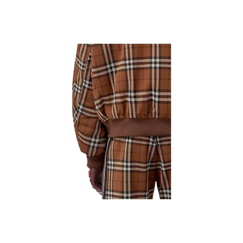 Burberry Check Jacquard Hooded Bomber Jacket-4