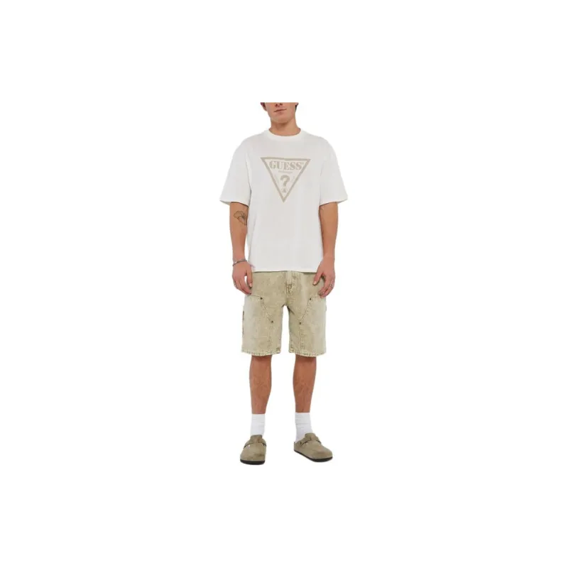 GUESS Denim Shorts Men's Yellow-2