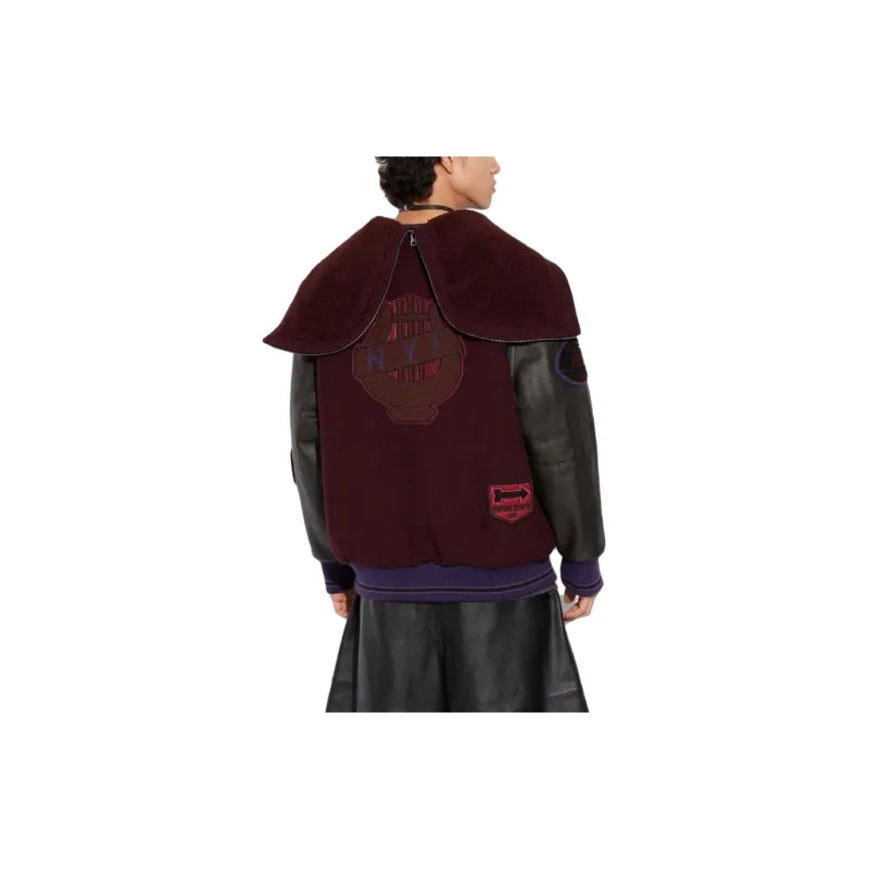 COACH SS23 Jackets Coats Men's Burgundy-2