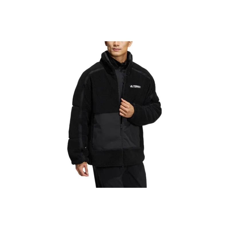 Adidas Stand Collar Puffer Jacket Unisex Black-1