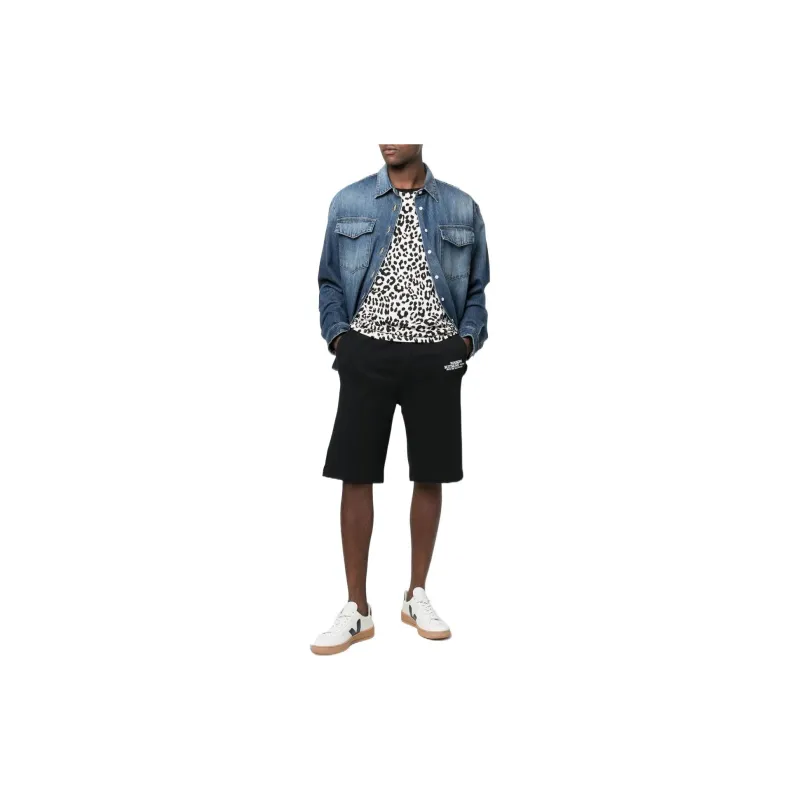 Maison Kitsune Logo Detailed Track Shorts-1