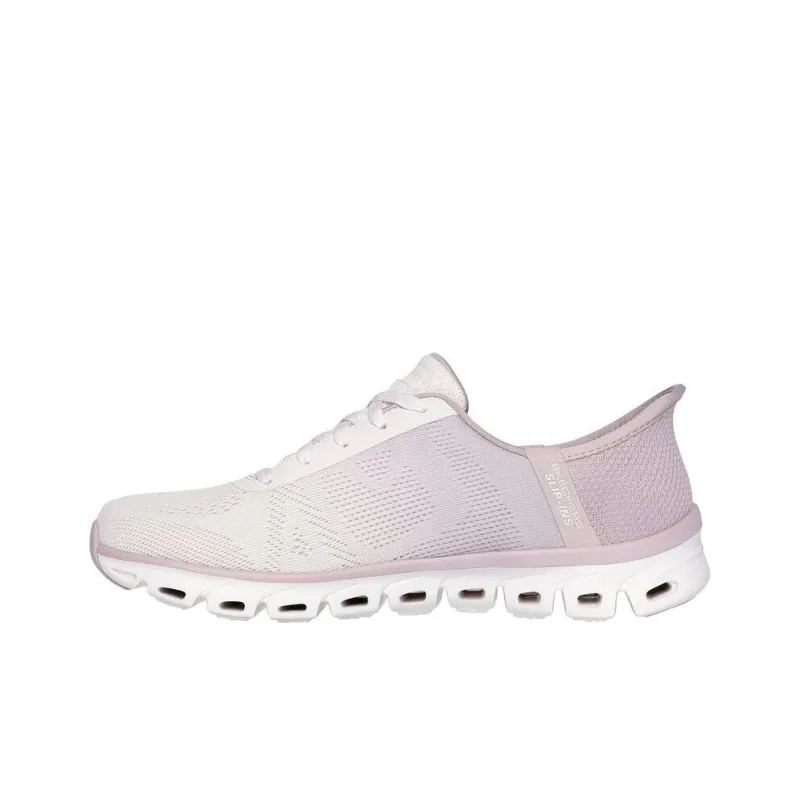 Skechers Glide Step Wear resistant And Lightweight Low Top Casual Running Shoes Women's Purple-1
