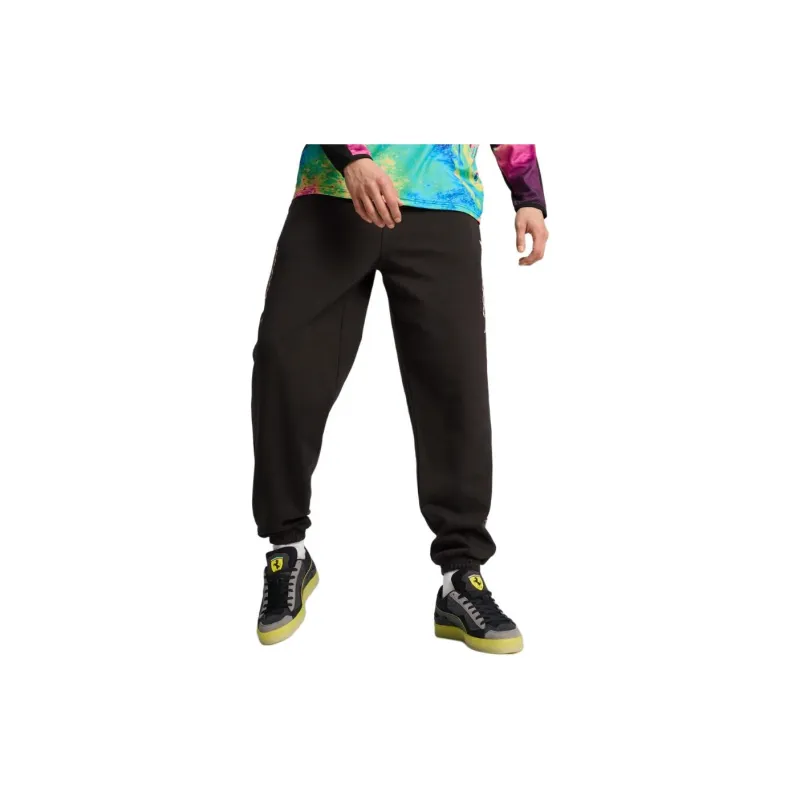 PUMA Scuderia Ferrari SS24 Casual Pants Men's Black-2