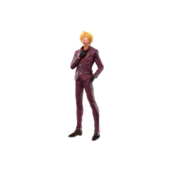 BANDAI Ichibansho One Piece Anniversary Sanji Figure Burgundy