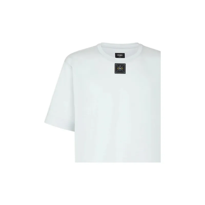 FENDI T-Shirts Men Light Blue-2