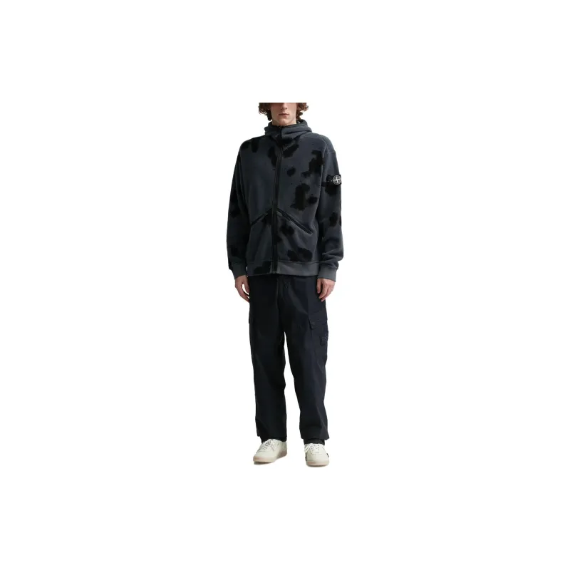 STONE ISLAND Velvet feel Coat Unisex Smoke Gray-4