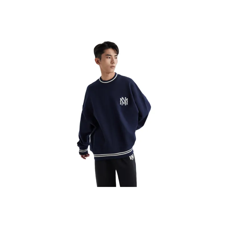 Mitchell Ness Sweatshirts Unisex Navy Blue-4