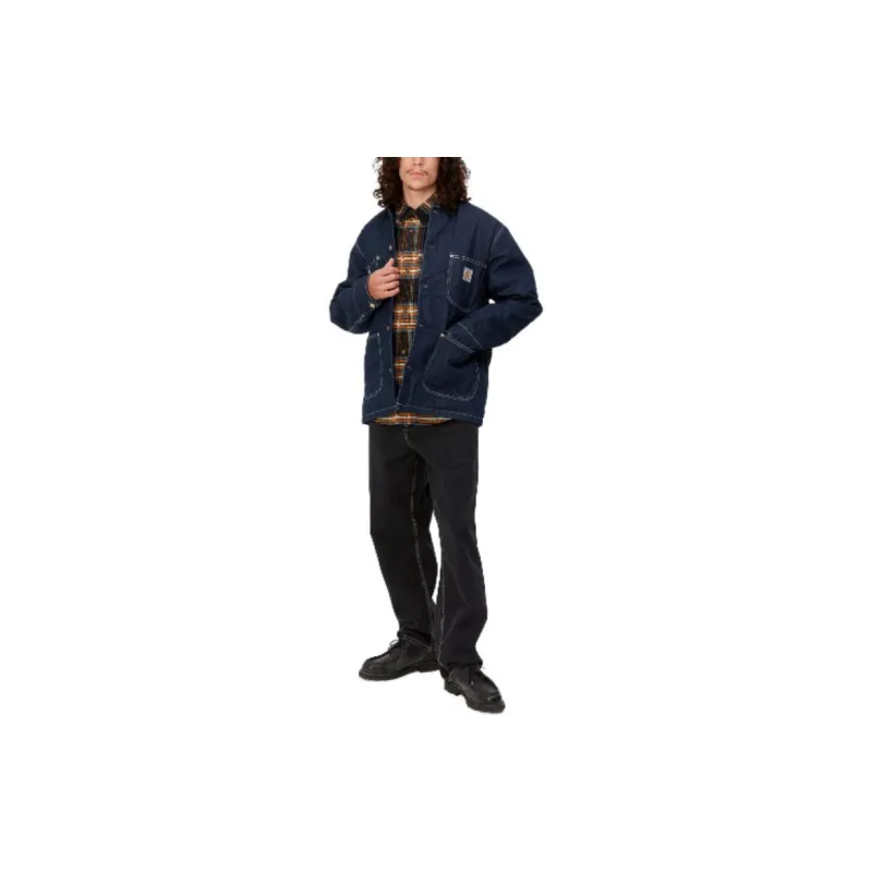 Carhartt WIP FW23 Tannin Series Denim Jackets Men Washed Dark Blue-2