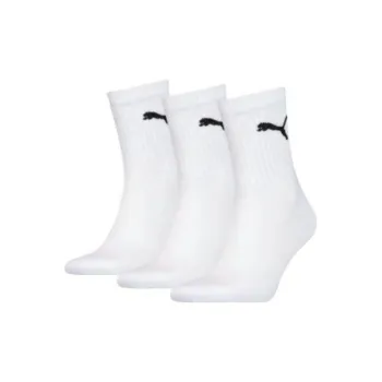 PUMA Sportstyle Series FW24 Mid Calf Socks Unisex 3 Pack White