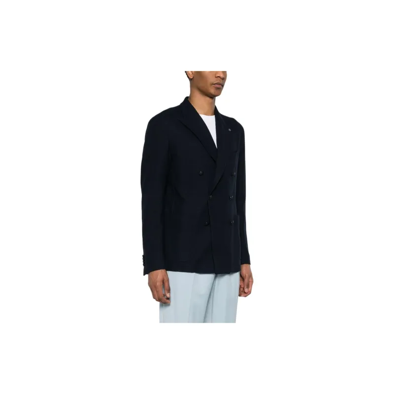 Tagliatore Double breasted Cotton Blazer-3