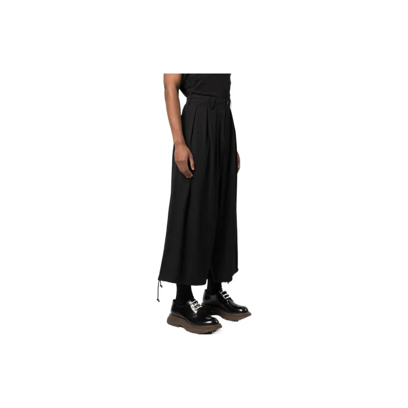 Yohji Yamamoto Casual Pants Men Black-3