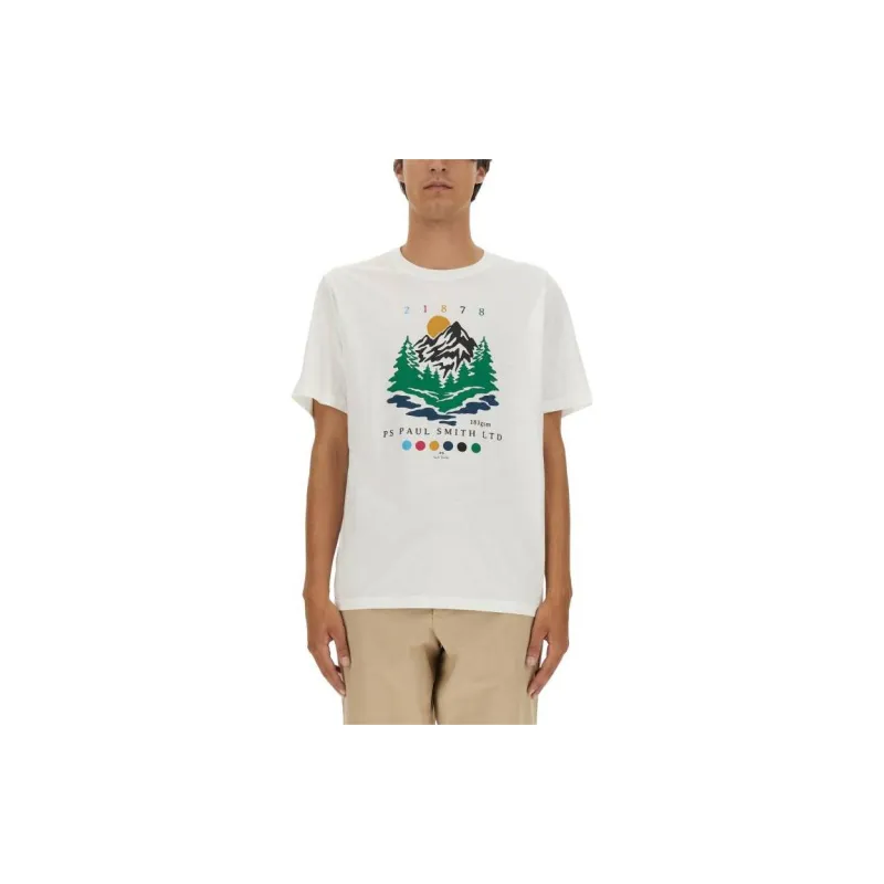 Paul Smith Graphic Printed Crewneck T Shirt-2