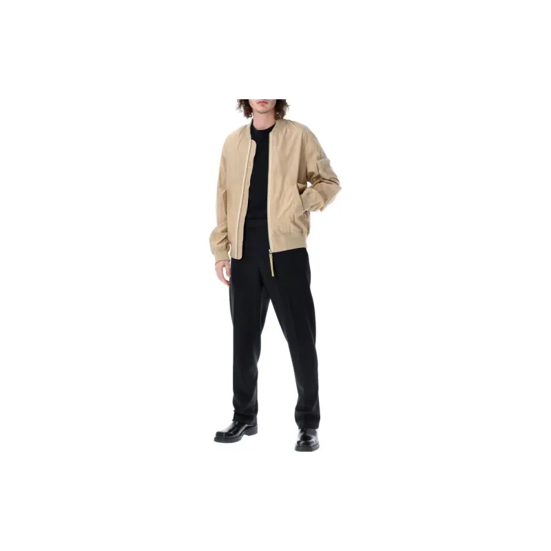 Helmut Lang Logo print Bomber Jacket-3