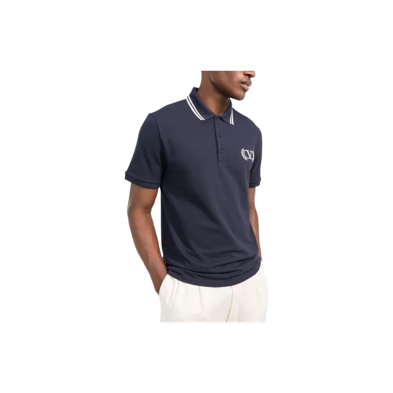 Valentino Polo Shirts Men Dark Blue-3