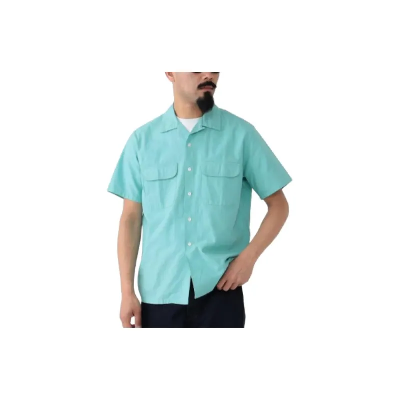 Beams Shirts Men Mint Green-3