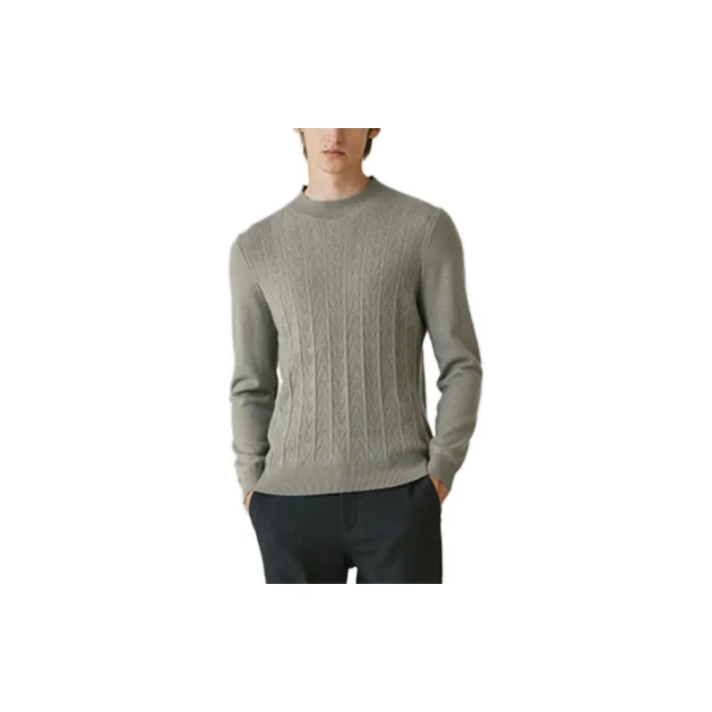 MindBridge Sweaters Men Gray Green-1