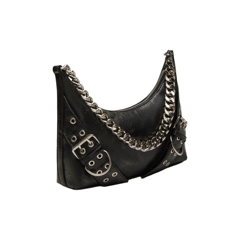 STEVE MADDEN Synthetic Material Shoulder Bag Handbag Shoulder Bag Women's Black-1