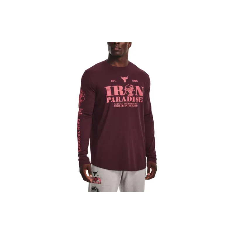 Under Armour FW22 T Shirt Men's Burgundy-4