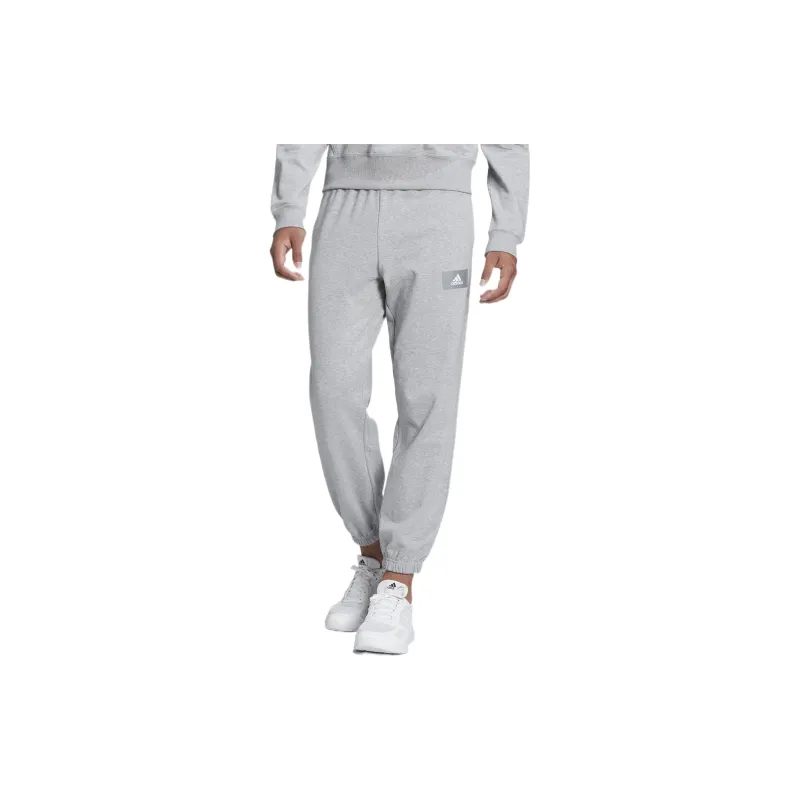 Adidas Knitted Sweatpants Men Medium Heather Gray-3