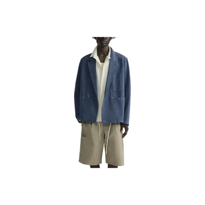 ZARA Business Suits Men Blue-2
