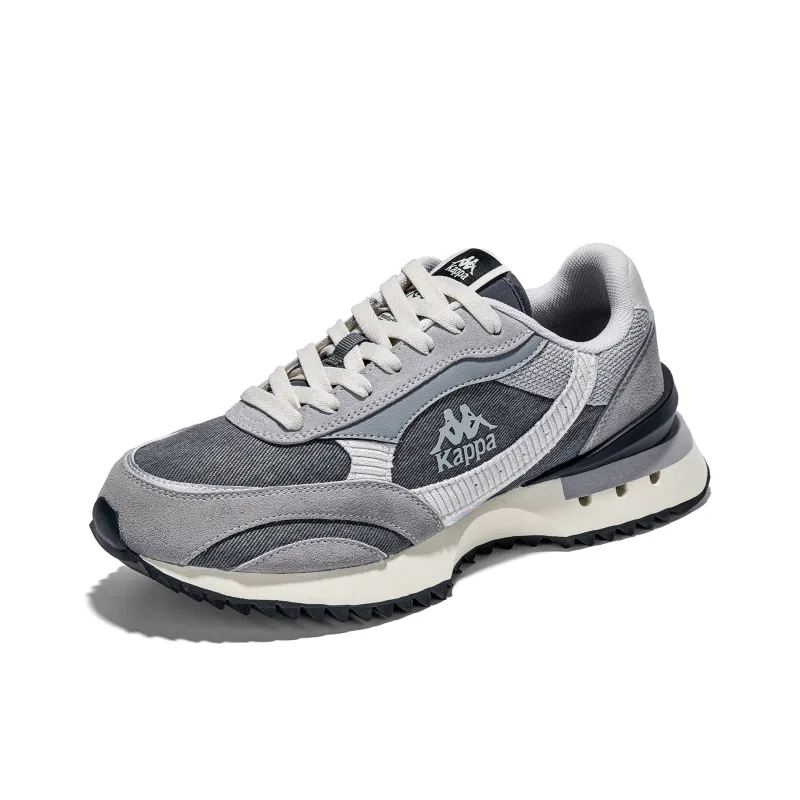 Kappa Non slip Lightweight Low Top Running Shoes Unisex Gray-2