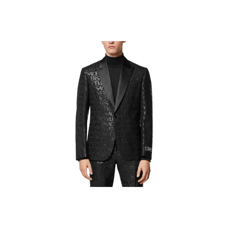 VERSACE SS23 Business Suits Coats Men's Black-2