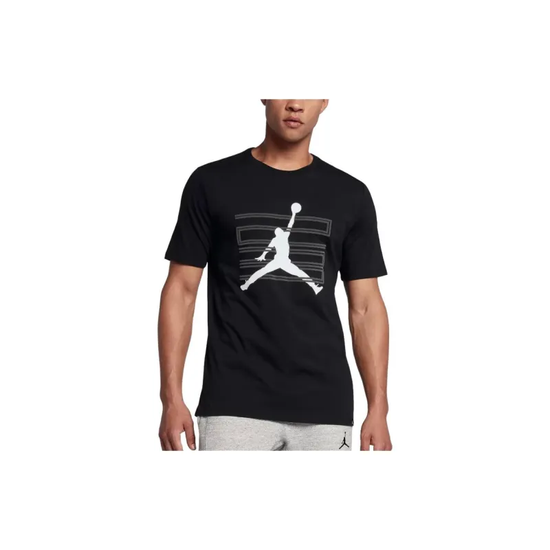 Jordan T Shirts Men Black-4