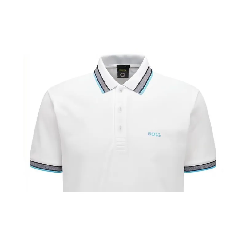 HUGO BOSS Polo Shirts Men White-4