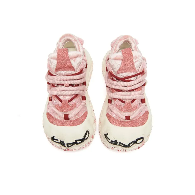 KEDDO Paint Is Not Dry Low Top Chunky Sneakers Women's-9