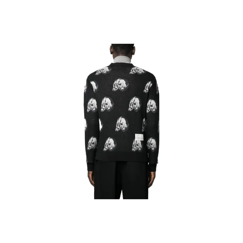 AMIRI X Wes Lang Repeat Skull Cardigan-2