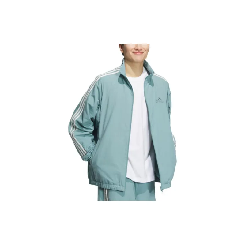 Adidas 3 Stripes Jacket Unisex Cyan-1