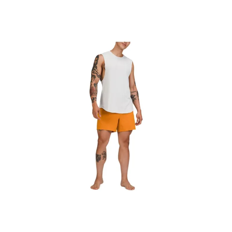 Lululemon Casual Shorts Men Mixed Color Autumn Orange-1