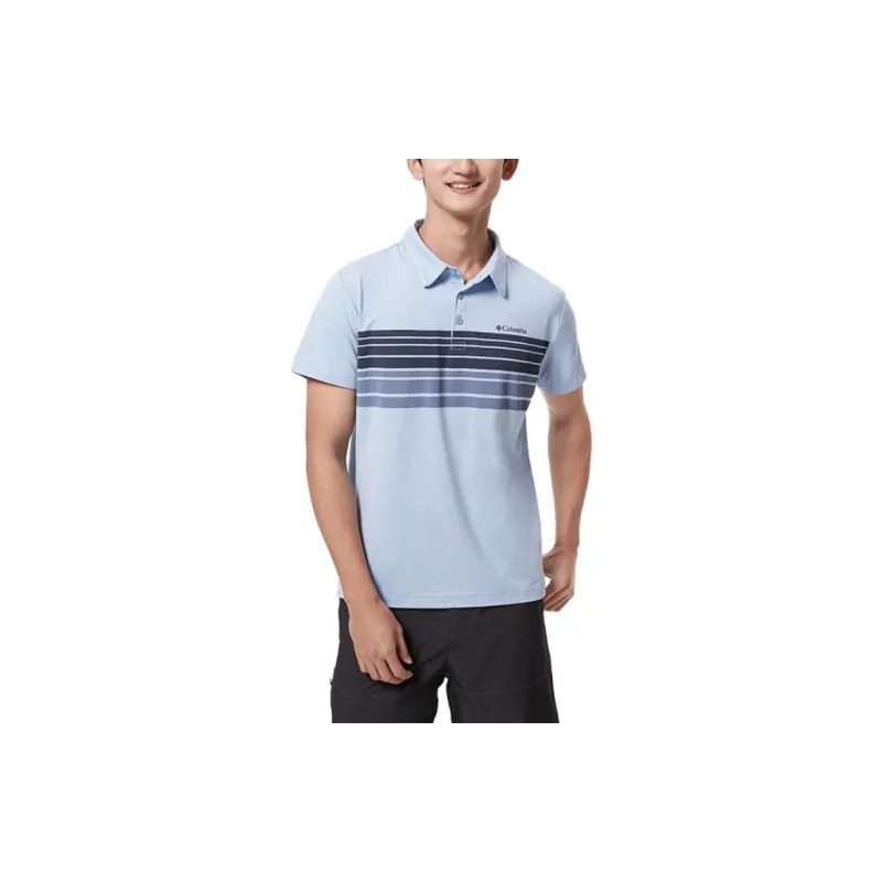 Columbia Polo Shirts Men Blue-2