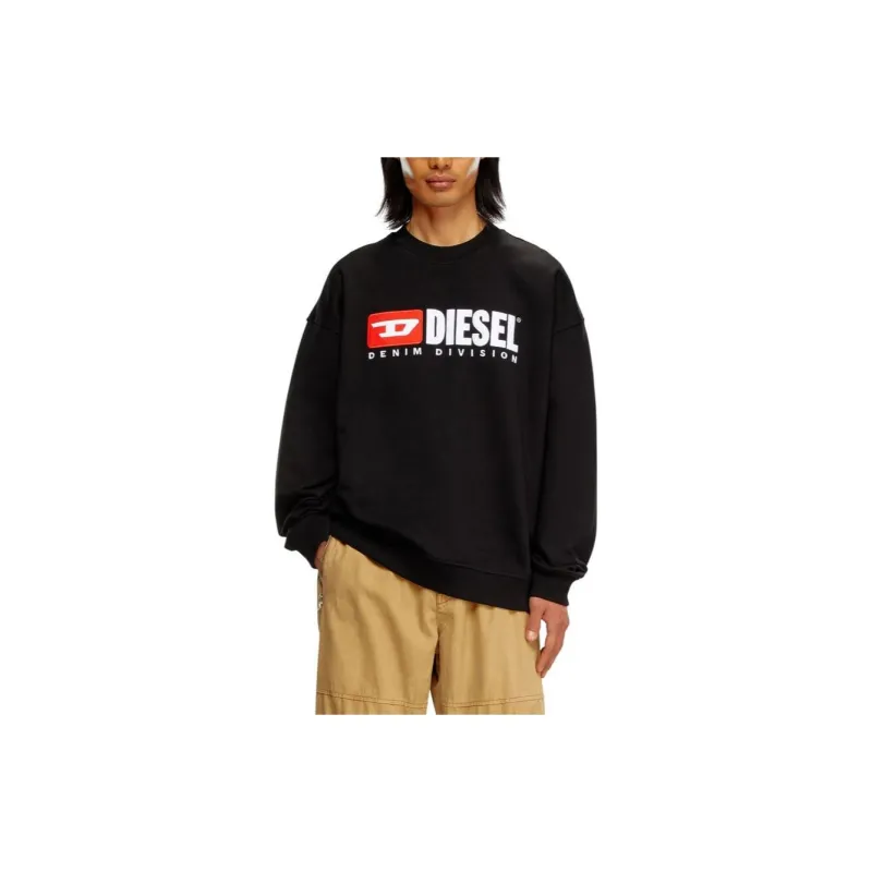 DIESEL S Boxt Div Cotton Sweatshirt-1