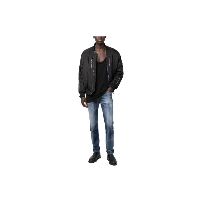 DSQUARED 2 Logo Patch Distressed Slim Fit Jeans-4