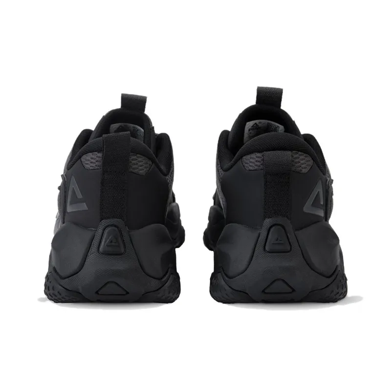 PEAK Tai Ji2.0 Er Pu Cushioning Balance Height Increasing Low Top Casual Shoes Men's All Black-5