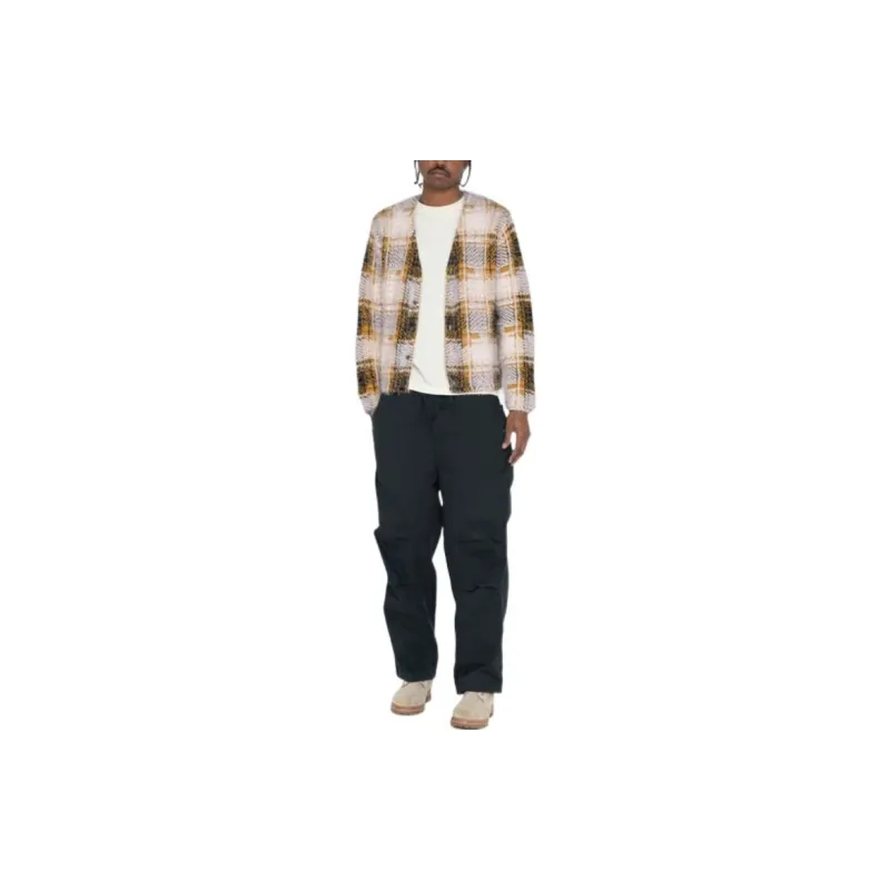 Stussy SS23 Hairy Plaid Cardigan-2