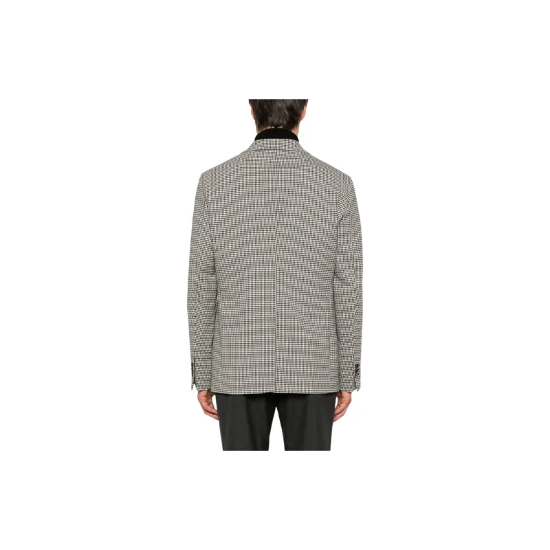 FURSAC Houndstooth-pattern Blazer-2
