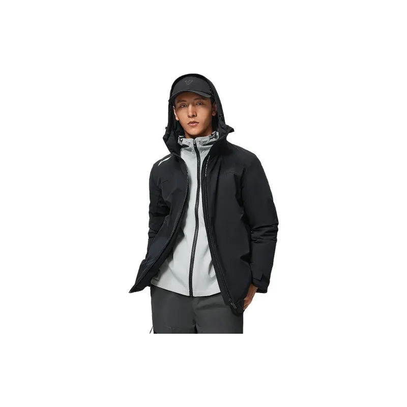 LiNing Fondue Down Series Down Jacket Men's Black-4