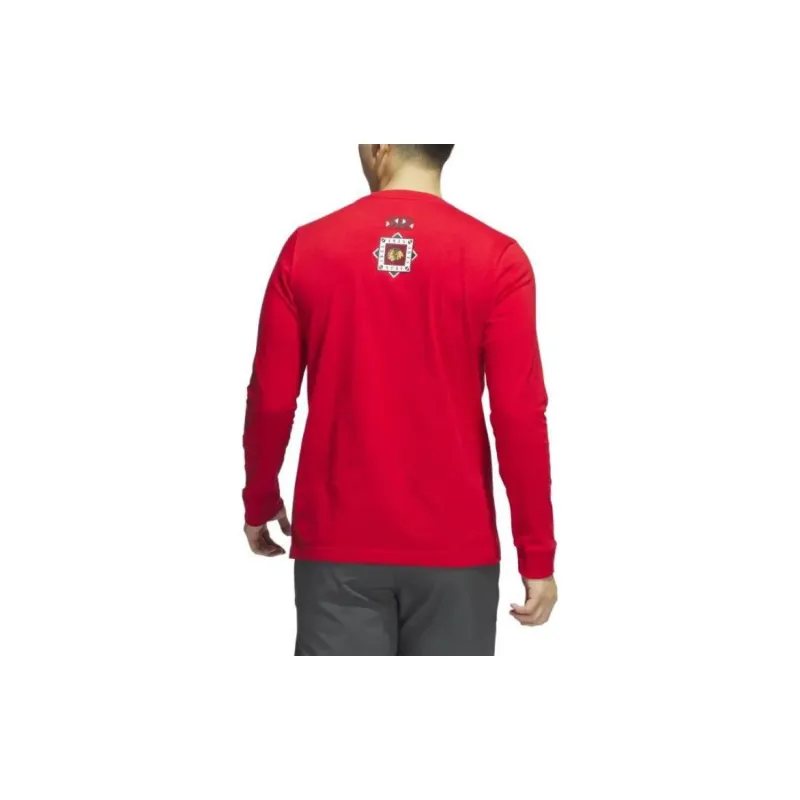 Adidas Blackhawks Playmaker Long Sleeve Tee-2