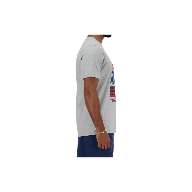 New Balance Essentials Triathlon T Shirt Men's Gray-4
