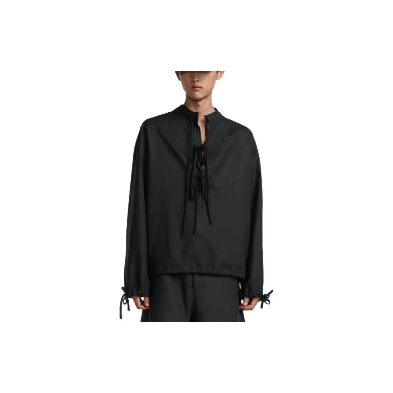 DIOR FW24 Pull-Over Shirt With Bows Shirt Men's Dark Gray-2