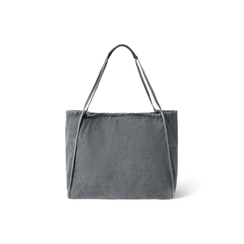 Lee Denim Tote Bag, Shopping Bag, Shoulder Bag Unisex Sand Stone/Vintage Denim Blue/Gray/Peach Pink-10
