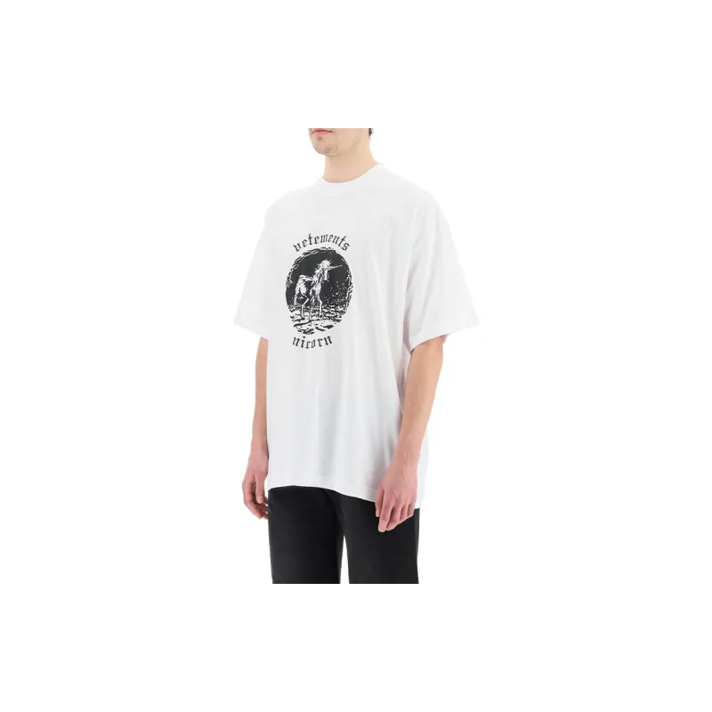 Vetements T Shirts Men White-3