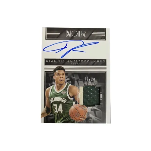 PANINI 2017 18 Noir Giannis Antetokounmpo Letter Bro 17/20 Small Window Patch Card Product Pass Sports Cards 1 Pc