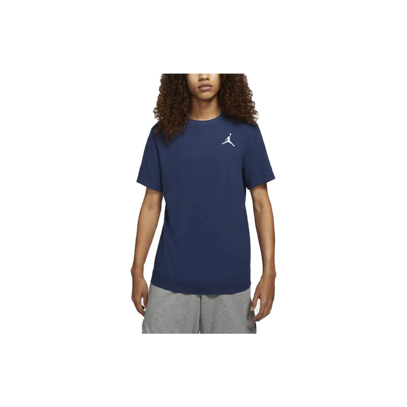 Jordan Set in Sleeve T Shirt Men's Navy Blue-4